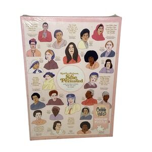Cobble Hill 1000 Pcs Puzzle Nevertheless She Persisted Women Leaders Random Cut